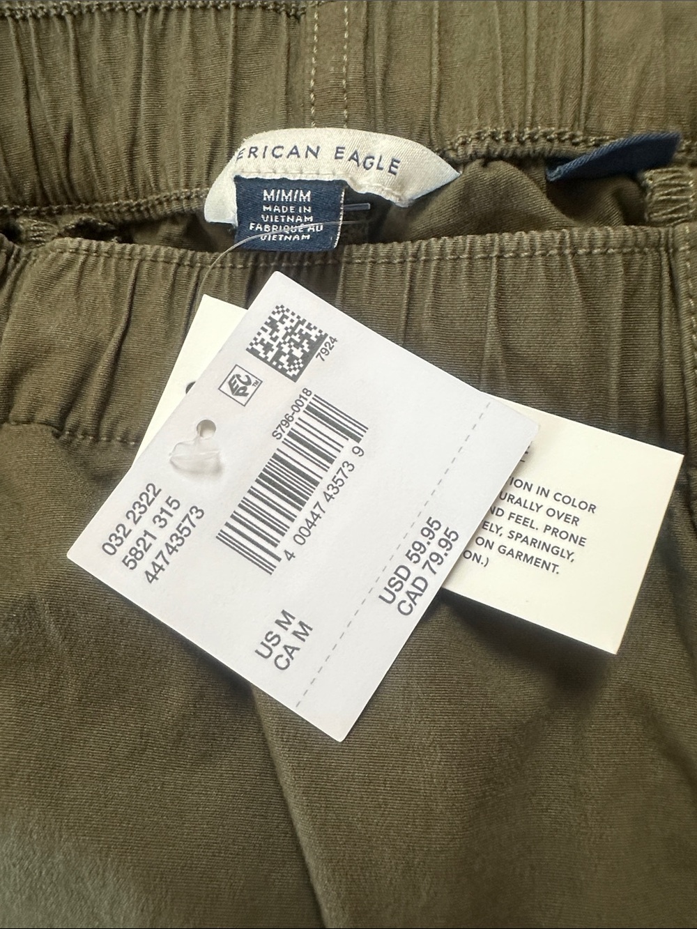 American Eagle Outfitters Olive Green Women's Pants